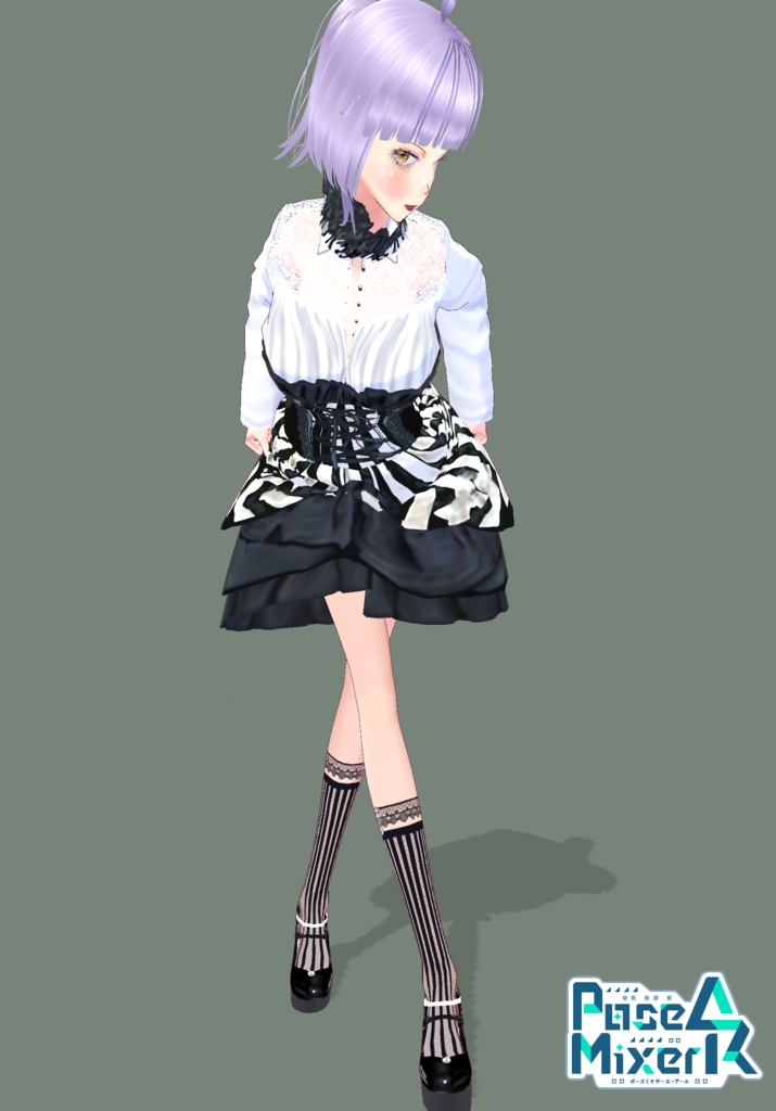C/B Stripe Gothic Lolita Girl.              Victorian Fashion