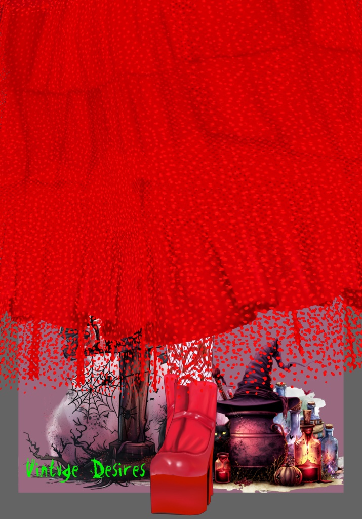 Red Bride Goth/Lolita BeetleJuice. 80s Vintage Horror