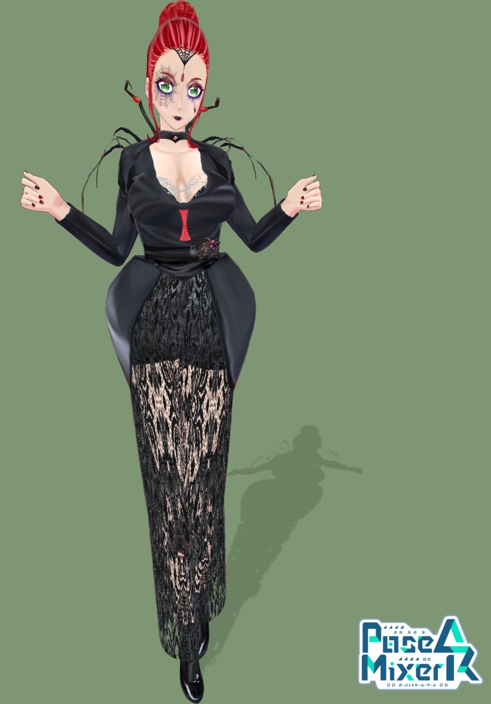 Black Widow Queen Cosplay Gothic Halloween