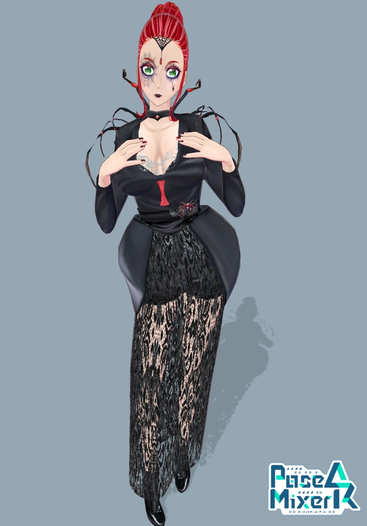 Black Widow Queen Cosplay Gothic Halloween