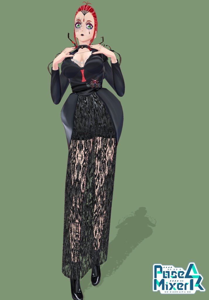 Black Widow Queen Cosplay Gothic Halloween