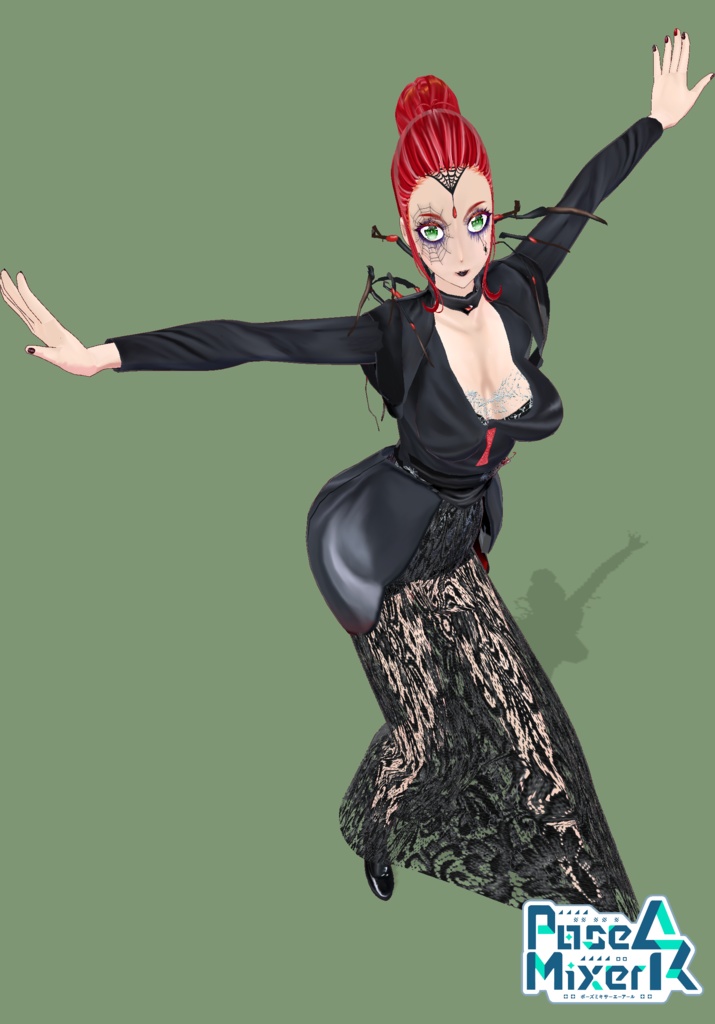 Black Widow Queen Cosplay Gothic Halloween