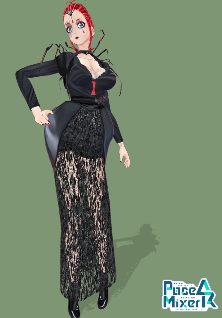 Black Widow Queen Cosplay Gothic Halloween