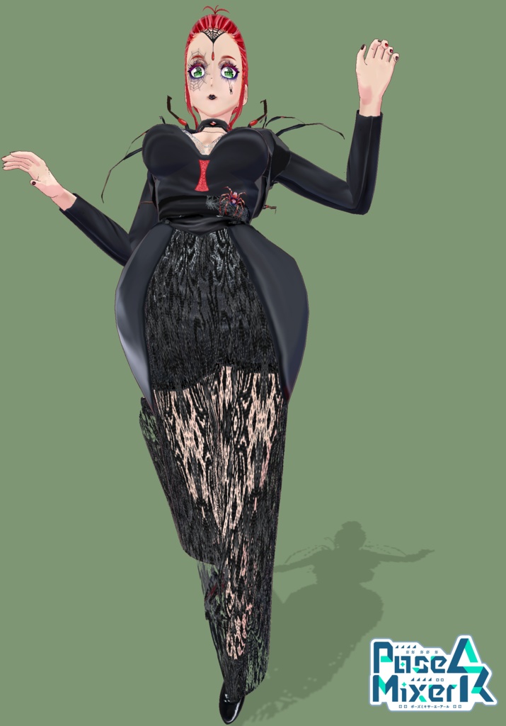 Black Widow Queen Cosplay Gothic Halloween