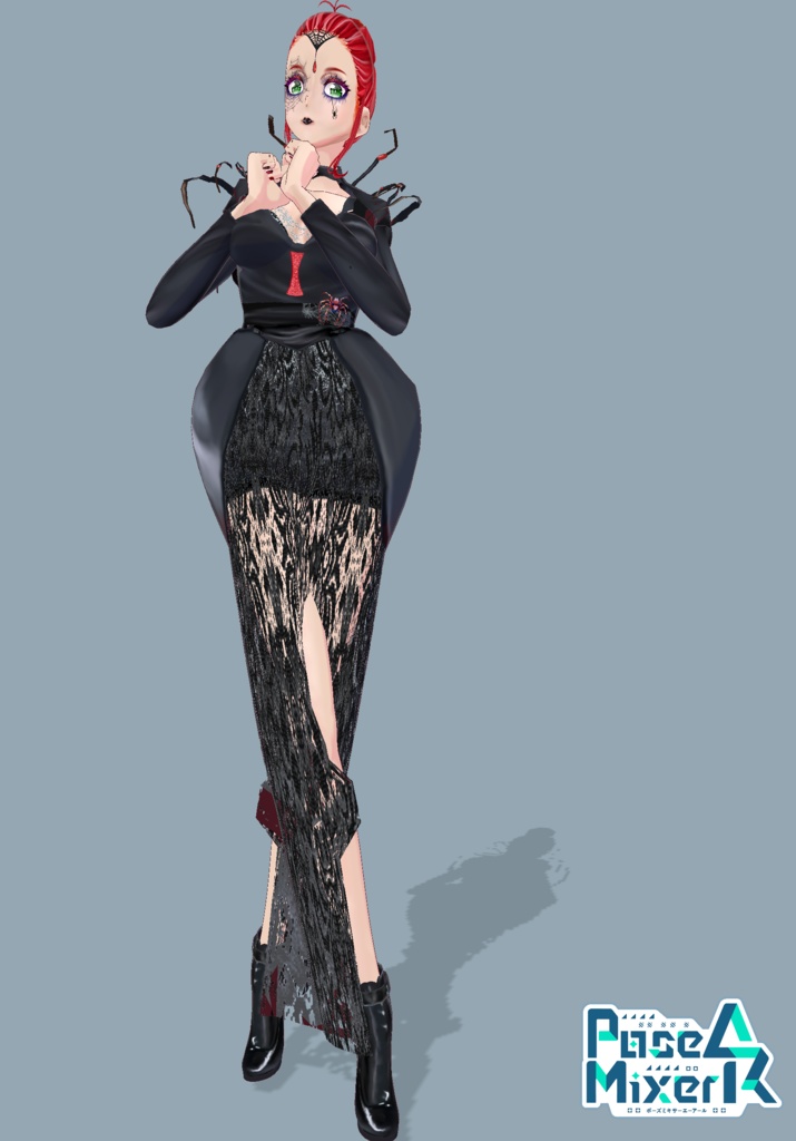 Black Widow Queen Cosplay Gothic Halloween