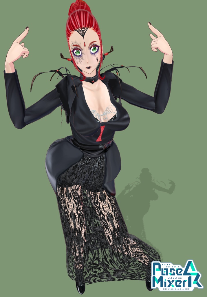 Black Widow Queen Cosplay Gothic Halloween