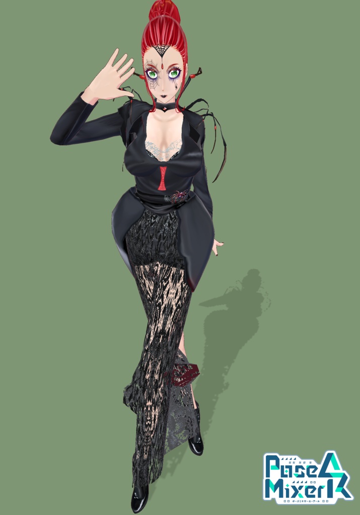 Black Widow Queen Cosplay Gothic Halloween