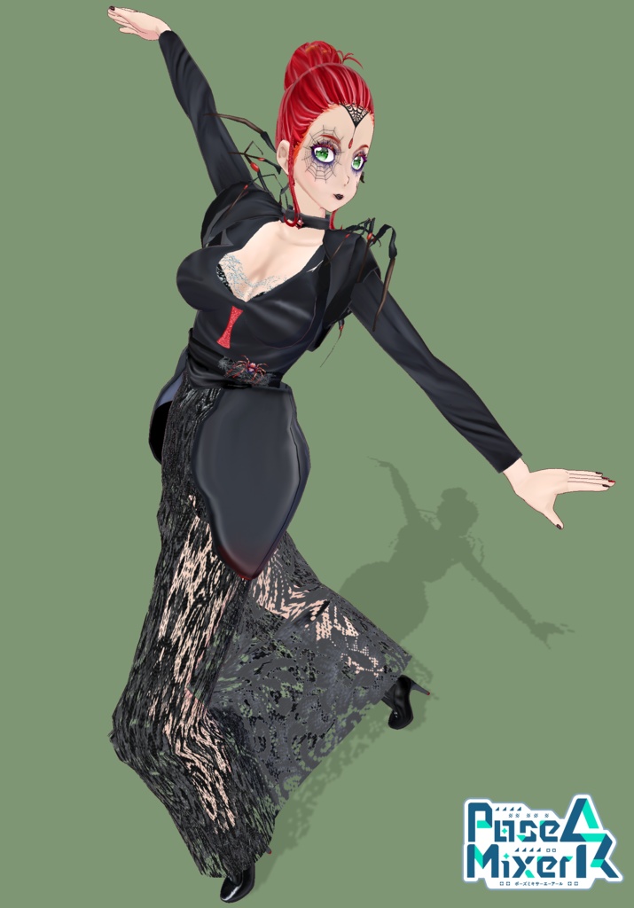 Black Widow Queen Cosplay Gothic Halloween