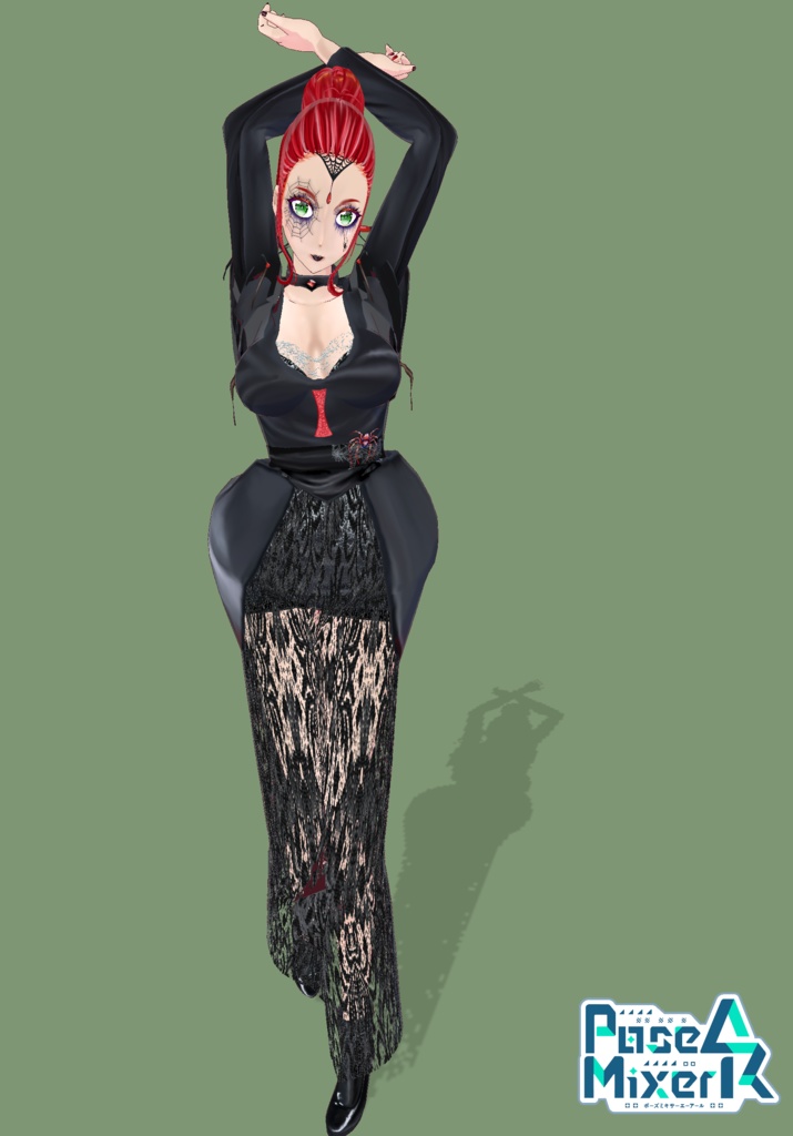 Black Widow Queen Cosplay Gothic Halloween