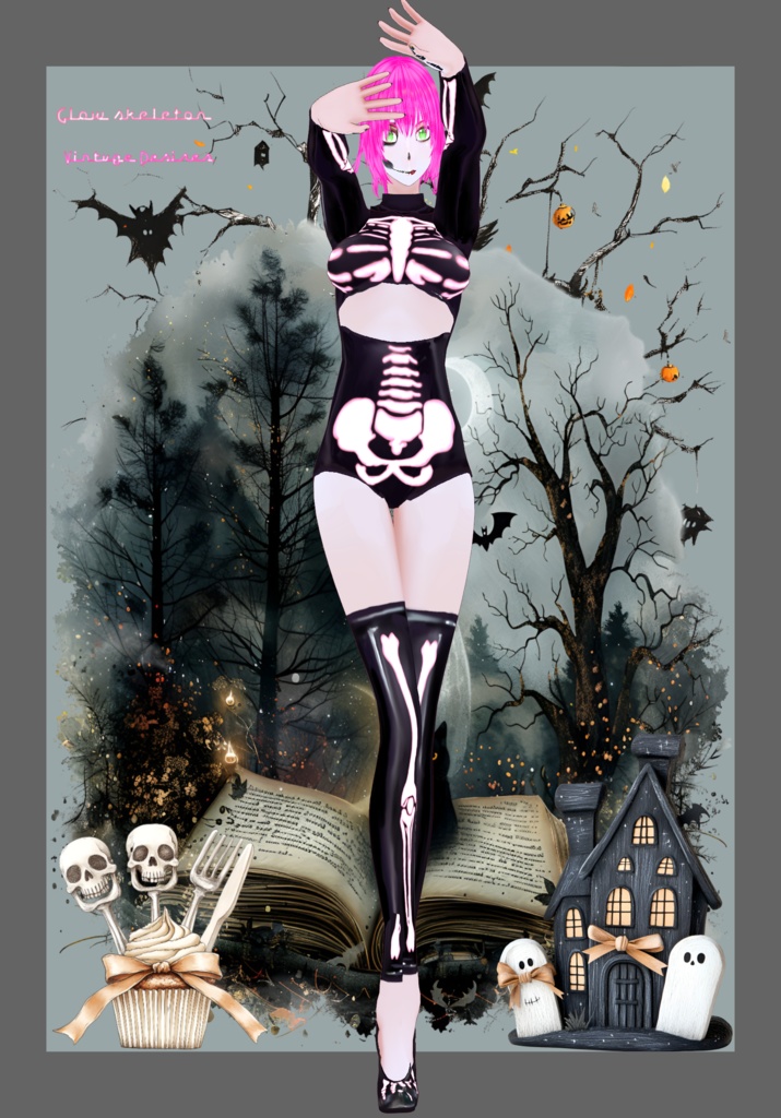 Glow Skeleton Sexy Cosplay