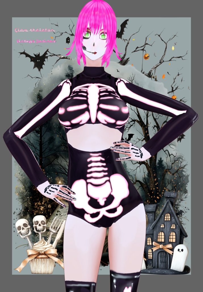 Glow Skeleton Sexy Cosplay