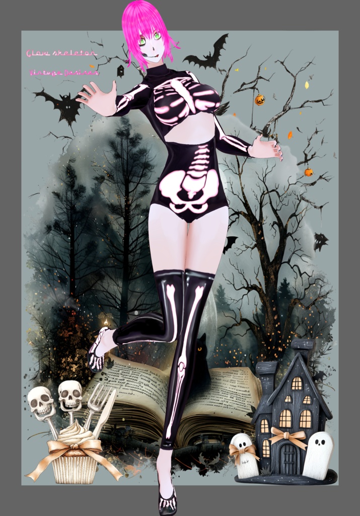 Glow Skeleton Sexy Cosplay