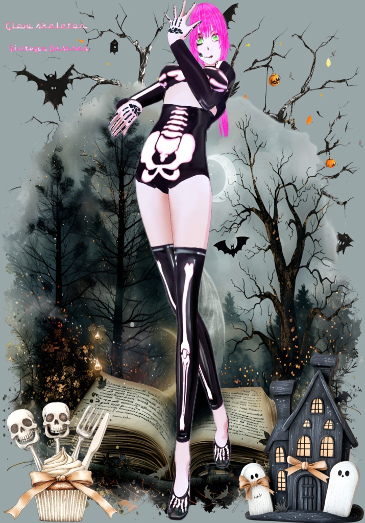 Glow Skeleton Sexy Cosplay