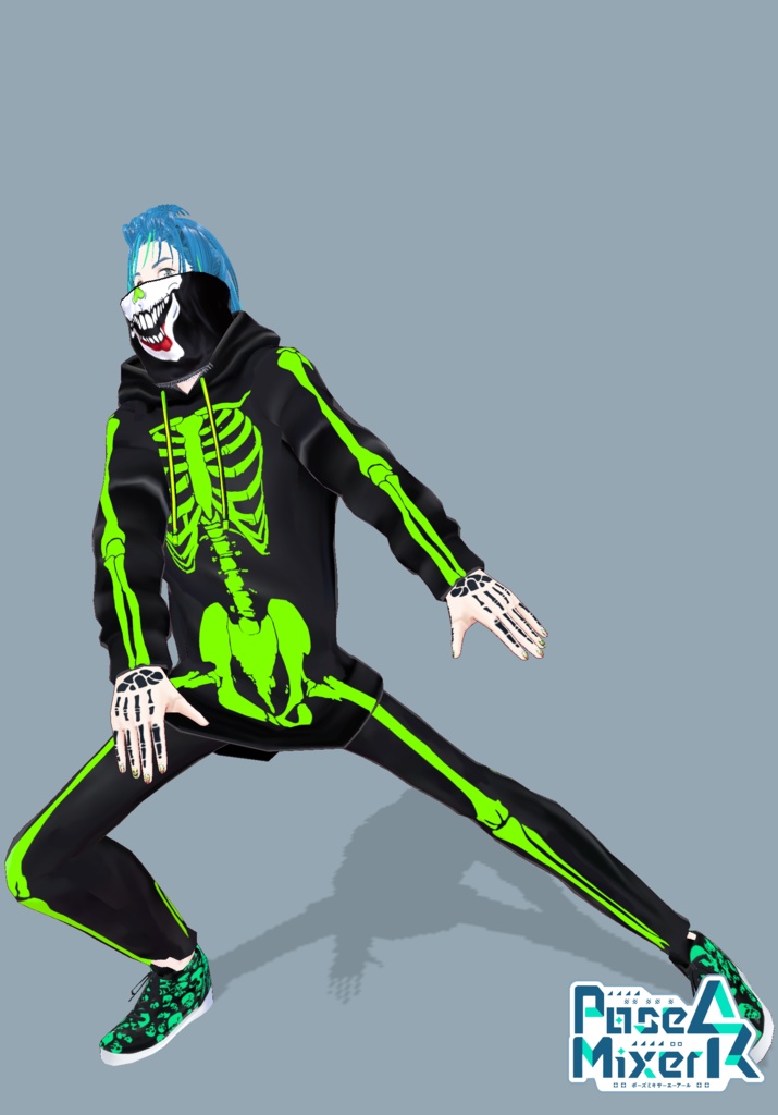 Neon Skeleton Rave Tech