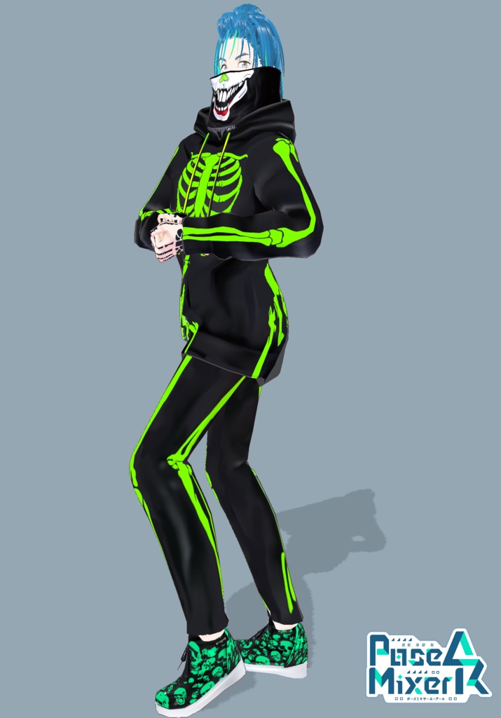 Neon Skeleton Rave Tech