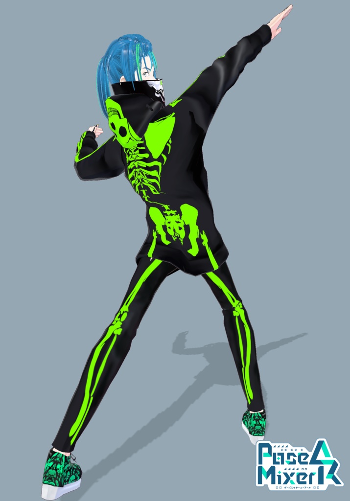 Neon Skeleton Rave Tech