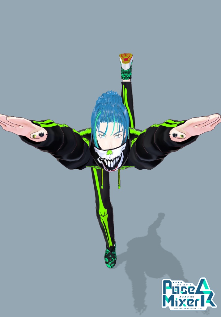 Neon Skeleton Rave Tech