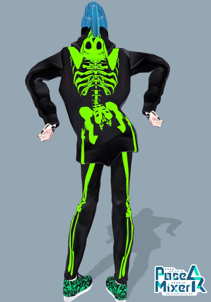 Neon Skeleton Rave Tech
