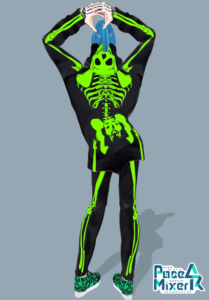 Neon Skeleton Rave Tech