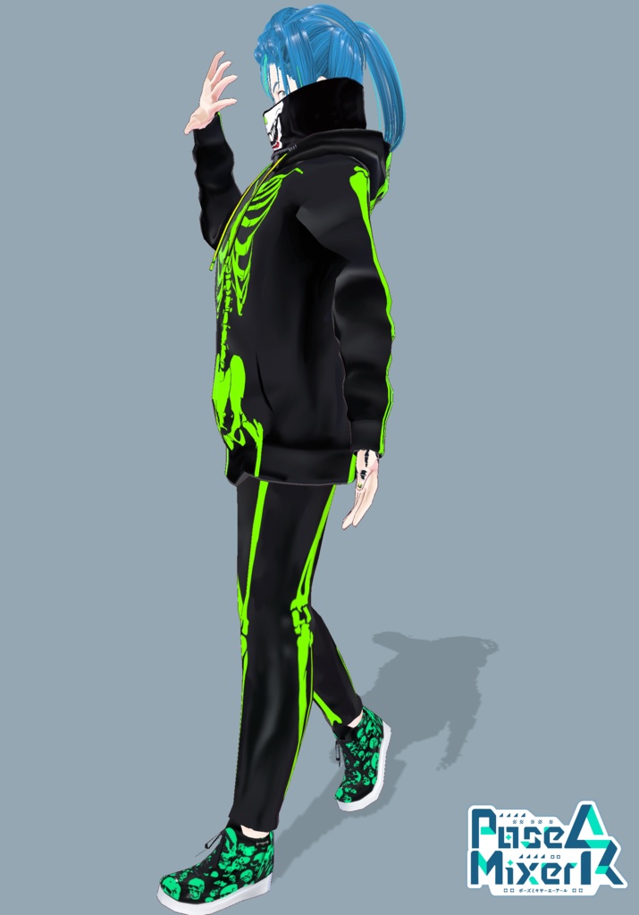 Neon Skeleton Rave Tech