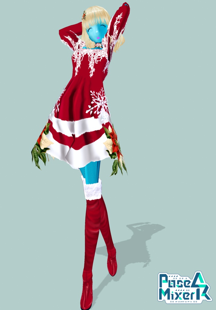 SnowFlakes&Poinsettia Set. Vintage Christmas