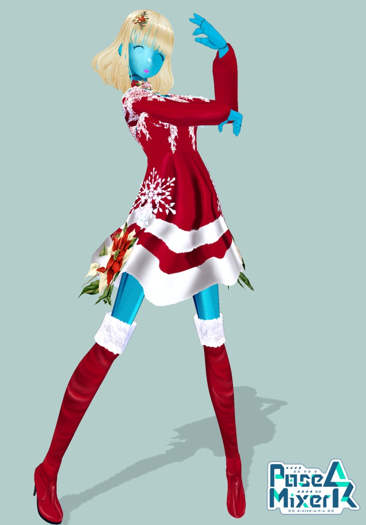 SnowFlakes&Poinsettia Set. Vintage Christmas