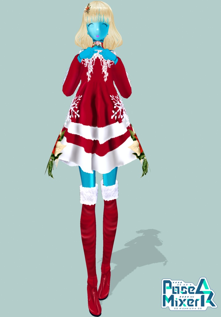 SnowFlakes&Poinsettia Set. Vintage Christmas