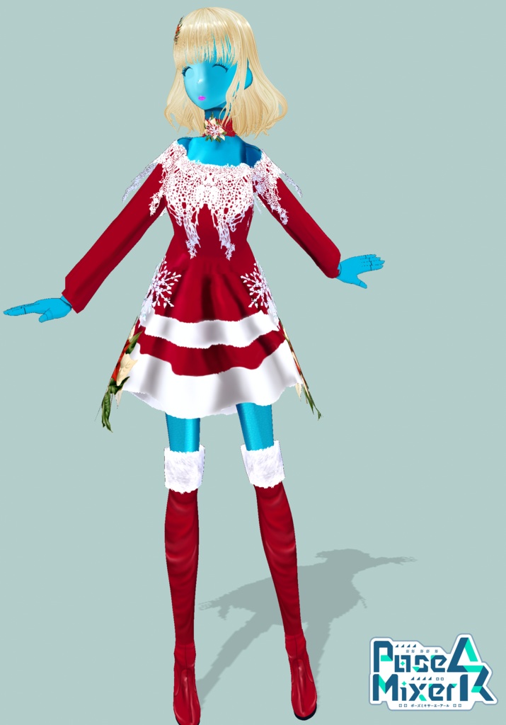 SnowFlakes&Poinsettia Set. Vintage Christmas