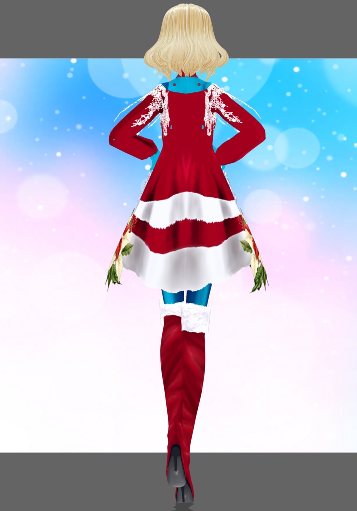 SnowFlakes&Poinsettia Set. Vintage Christmas