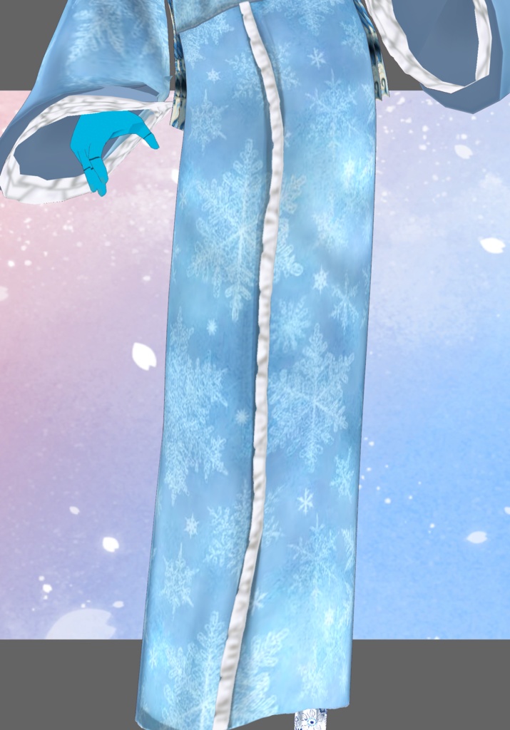 Waves & Snowflakes Winter Kimono. Tradition Meets Modern