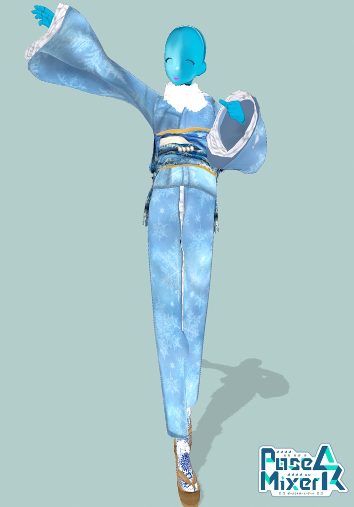 Waves & Snowflakes Winter Kimono. Tradition Meets Modern