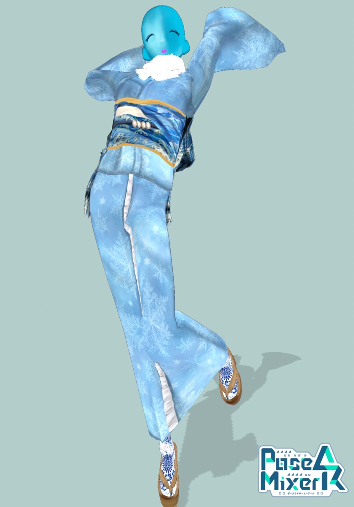 Waves & Snowflakes Winter Kimono. Tradition Meets Modern