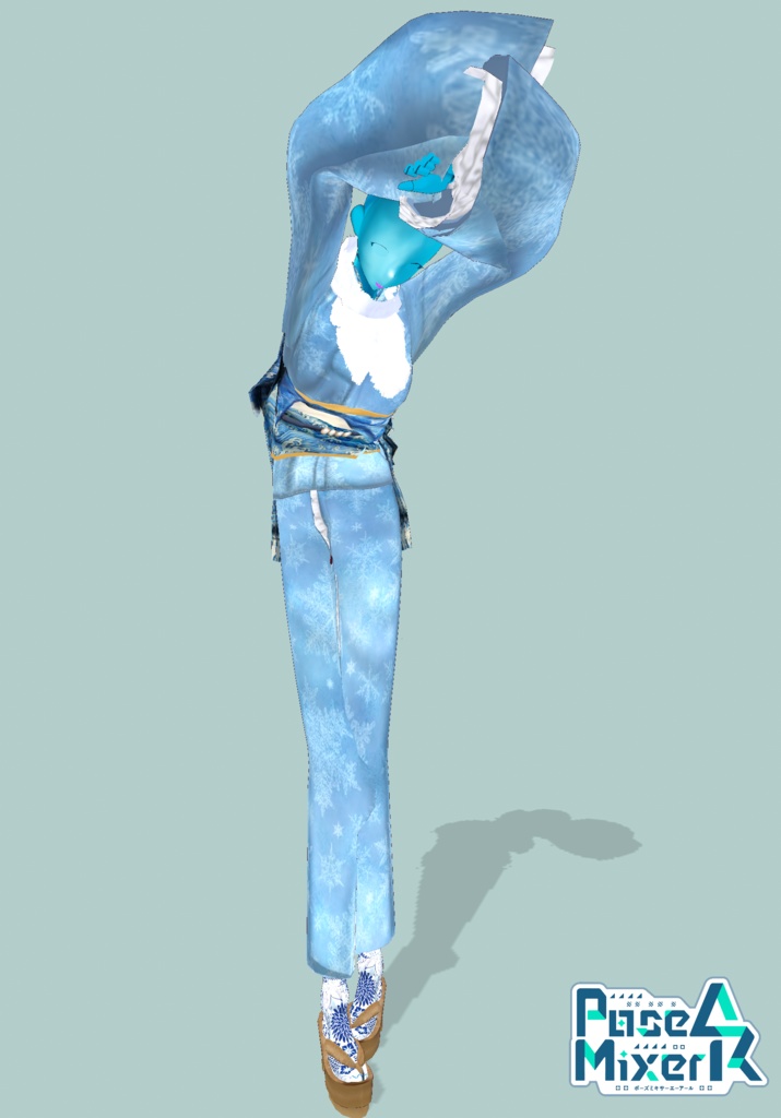 Waves & Snowflakes Winter Kimono. Tradition Meets Modern