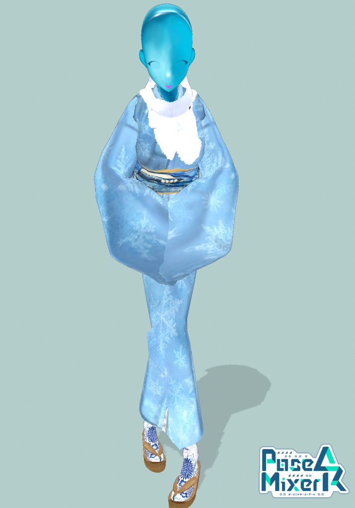 Waves & Snowflakes Winter Kimono. Tradition Meets Modern