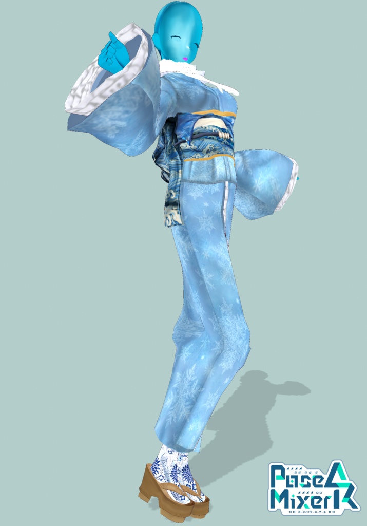 Waves & Snowflakes Winter Kimono. Tradition Meets Modern