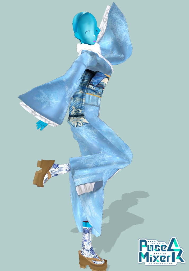 Waves & Snowflakes Winter Kimono. Tradition Meets Modern