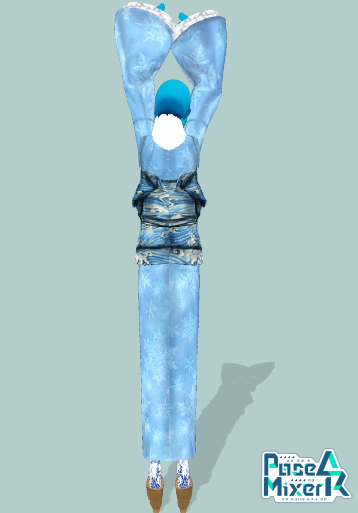 Waves & Snowflakes Winter Kimono. Tradition Meets Modern