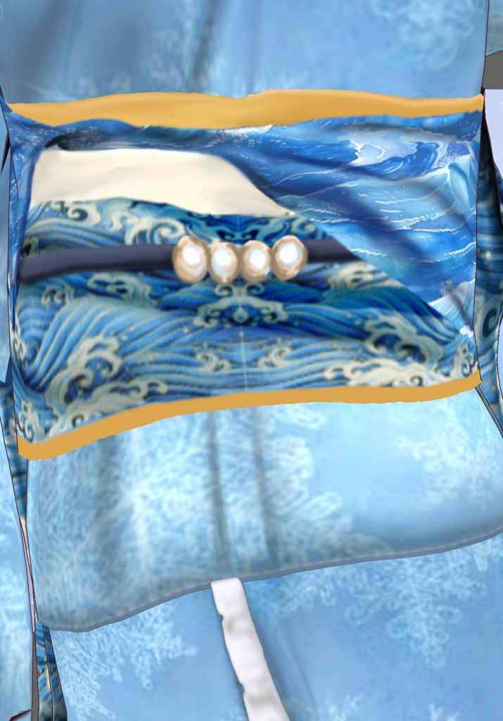 Waves & Snowflakes Winter Kimono. Tradition Meets Modern