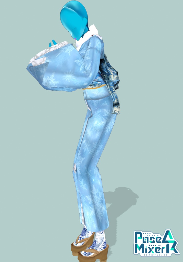 Waves & Snowflakes Winter Kimono. Tradition Meets Modern