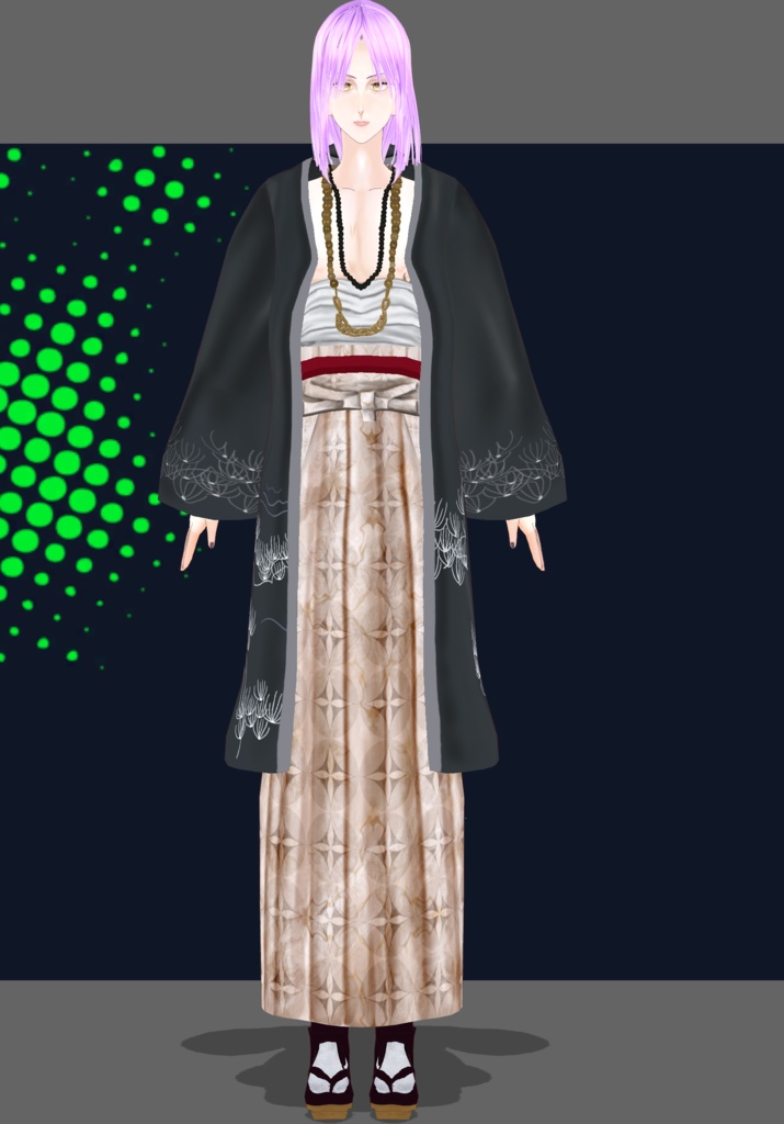 Cranes&Sun Kimono. Traditional Japanese