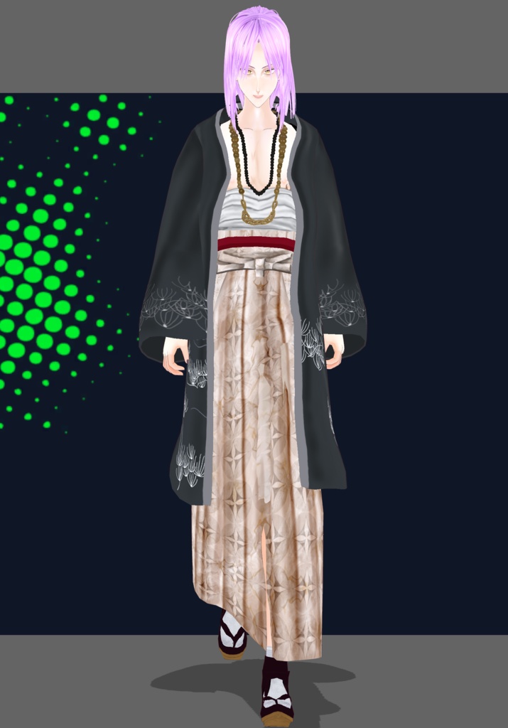 Cranes&Sun Kimono. Traditional Japanese