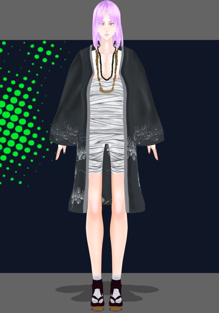 Cranes&Sun Kimono. Traditional Japanese