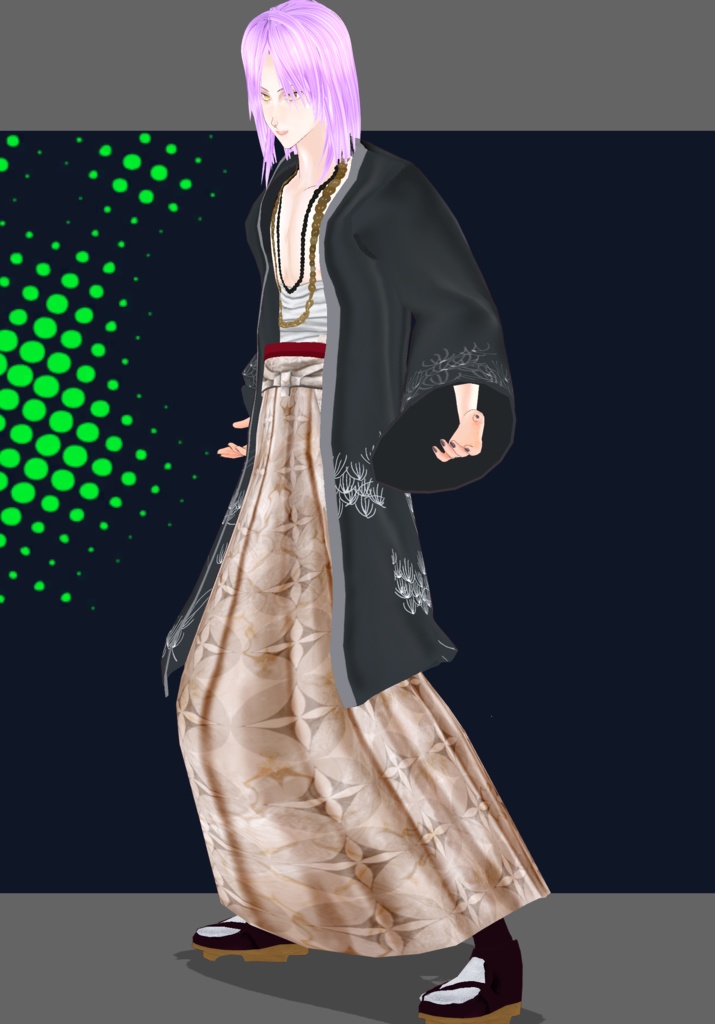 Cranes&Sun Kimono. Traditional Japanese