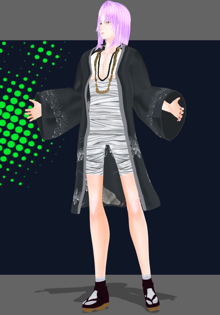 Cranes&Sun Kimono. Traditional Japanese