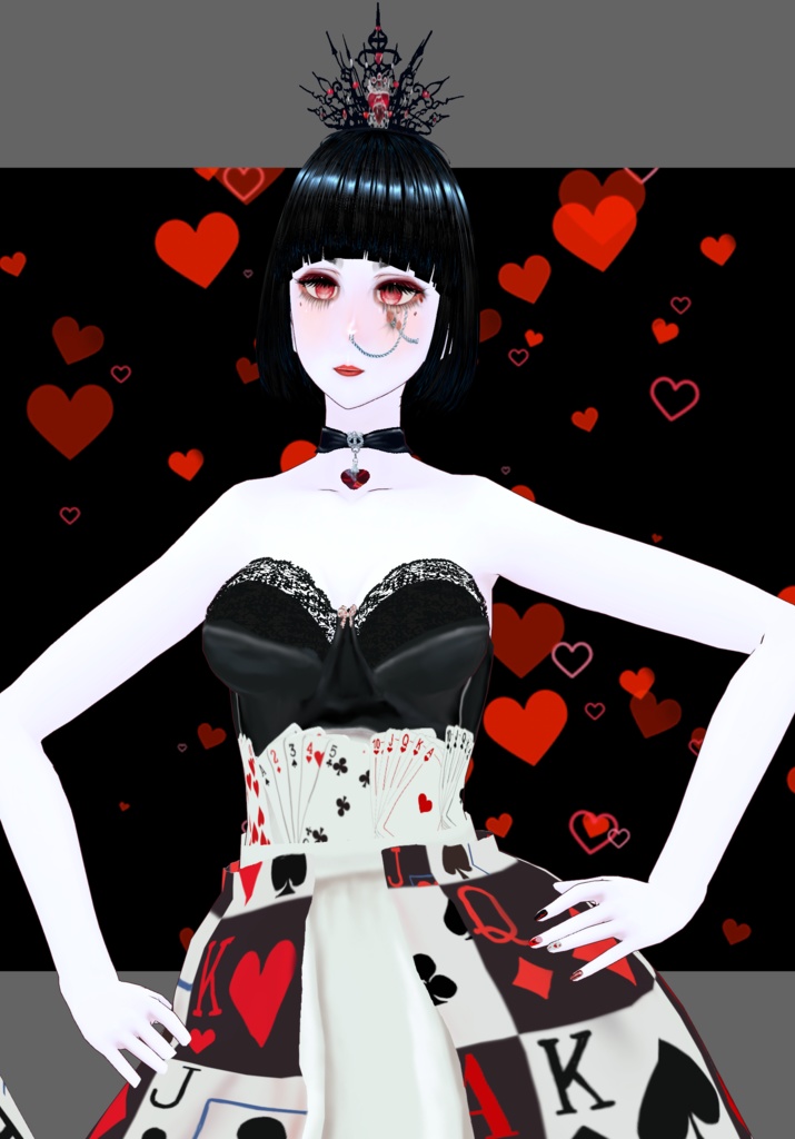 Queen Of Hearts Vintage Fairytale Alice In Wonderland