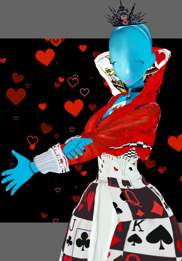 Queen Of Hearts Vintage Fairytale Alice In Wonderland