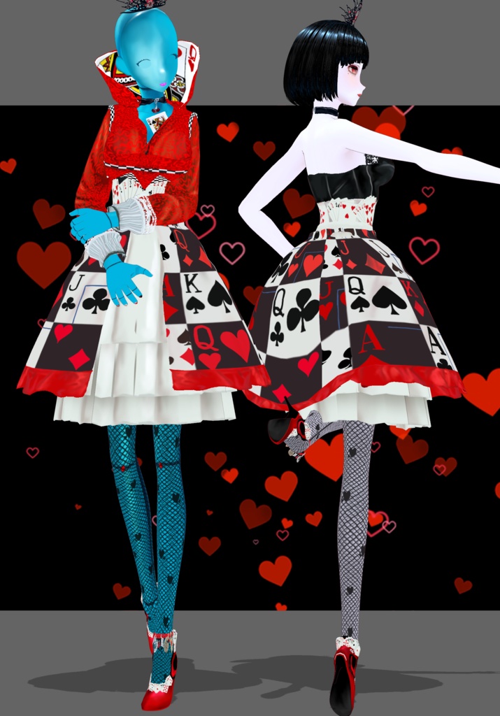 Queen Of Hearts Vintage Fairytale Alice In Wonderland