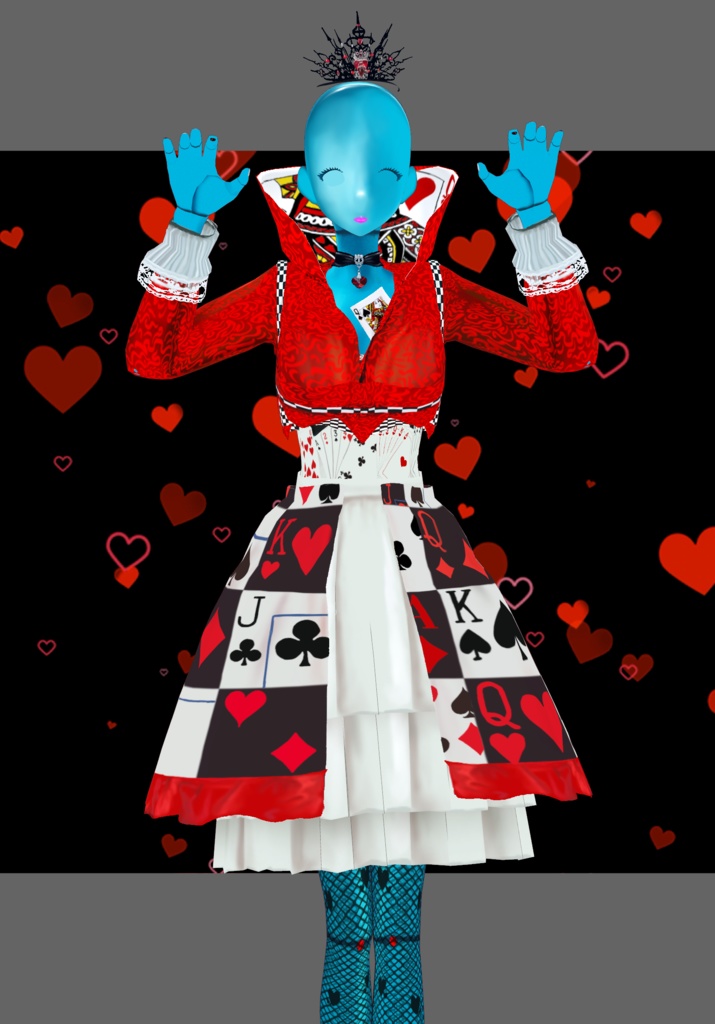 Queen Of Hearts Vintage Fairytale Alice In Wonderland