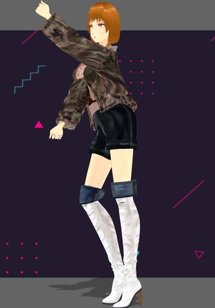 Faux My Heart. 80s Winter Club wear