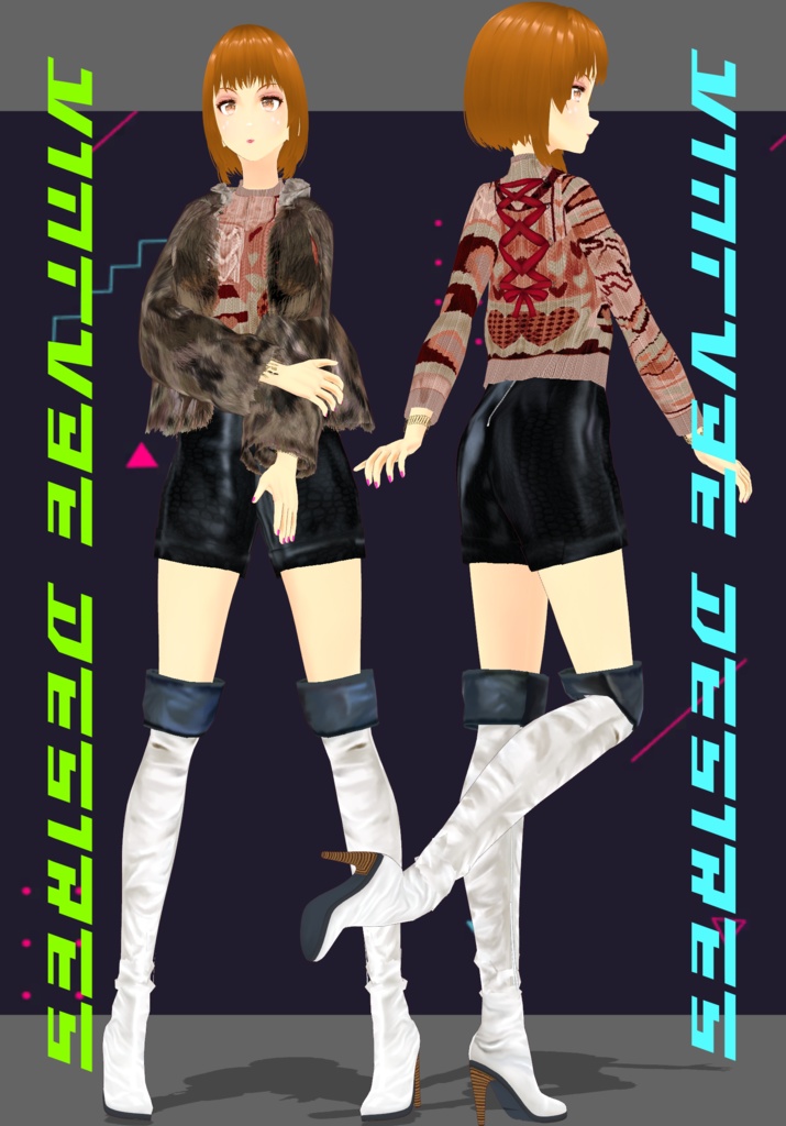 Faux My Heart. 80s Winter Club wear